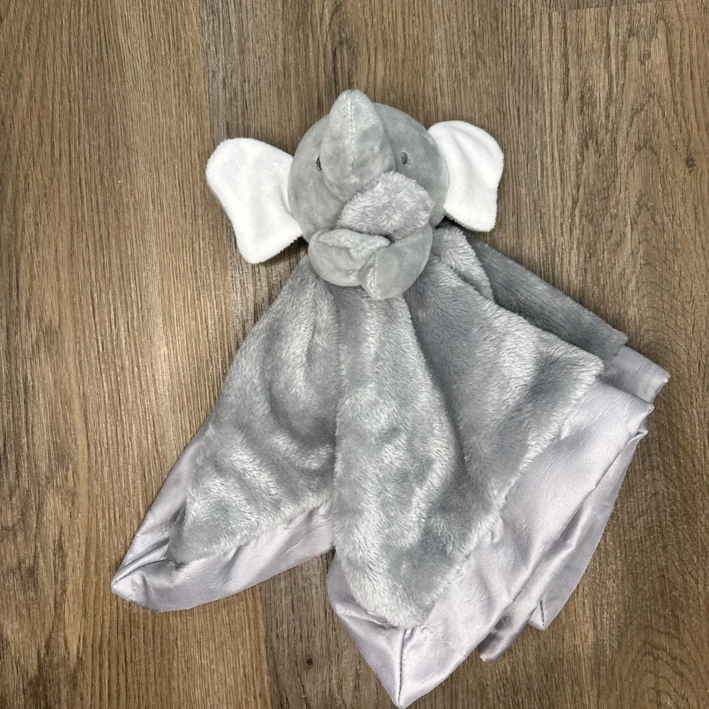 Carters‎ Just One You Elephant Lovey Gray Plush Baby Security Blanket Polka Dots